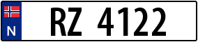 Trailer License Plate